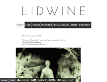 Tablet Screenshot of lidwine.com